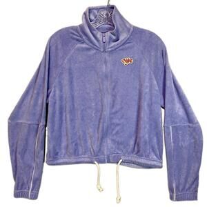 Nike Women's Small Purple Velour Full-Zip Jacket